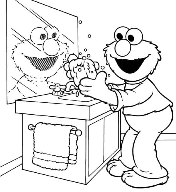 Elmo (13) Boyama Sayfası