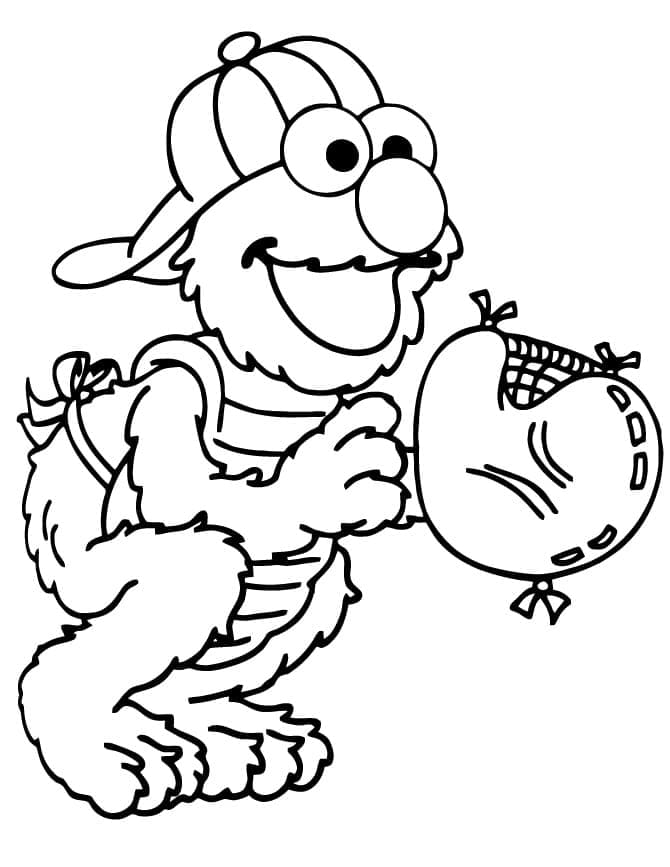 Elmo (14) Boyama Sayfası