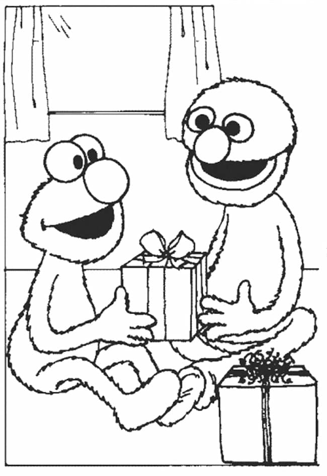 Elmo (15) Boyama Sayfası