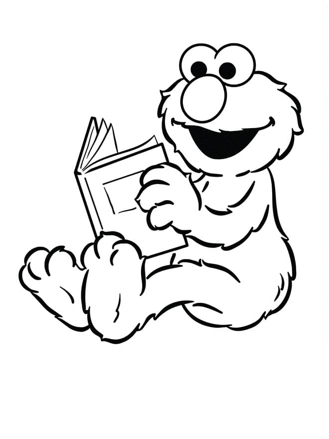 Elmo (4) Boyama Sayfası