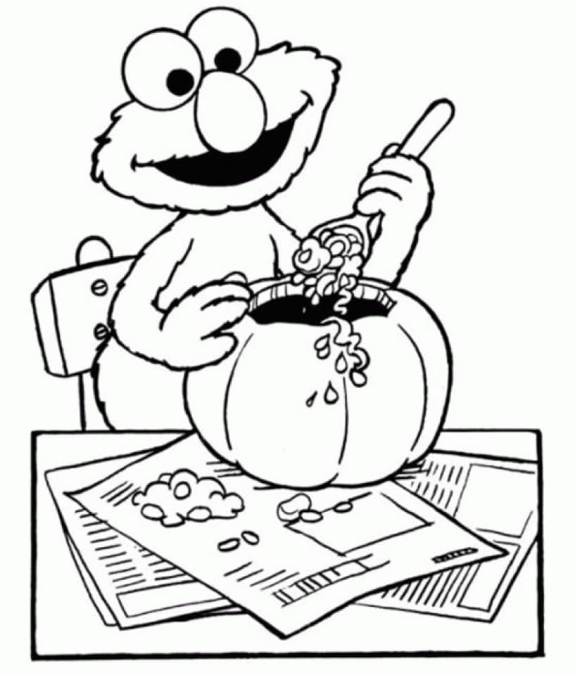 Elmo (5) Boyama Sayfası