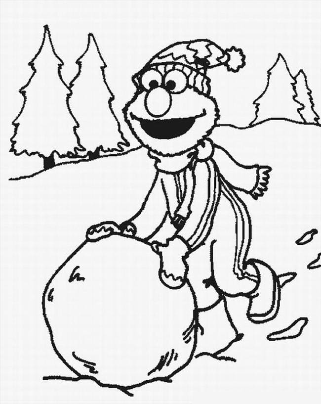 Elmo (6) Boyama Sayfası
