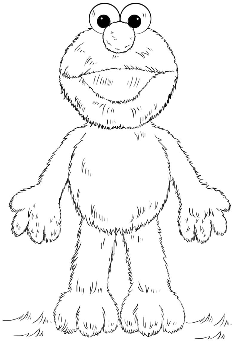 Elmo Resim Boyama Sayfası