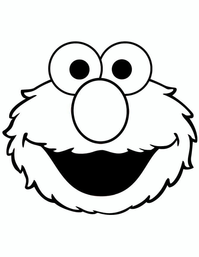Elmo Ücretsiz Boyama Sayfası