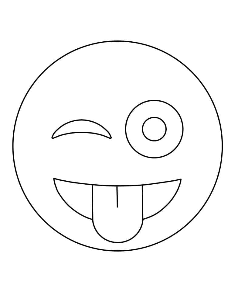 Emoji (10) Boyama Sayfası