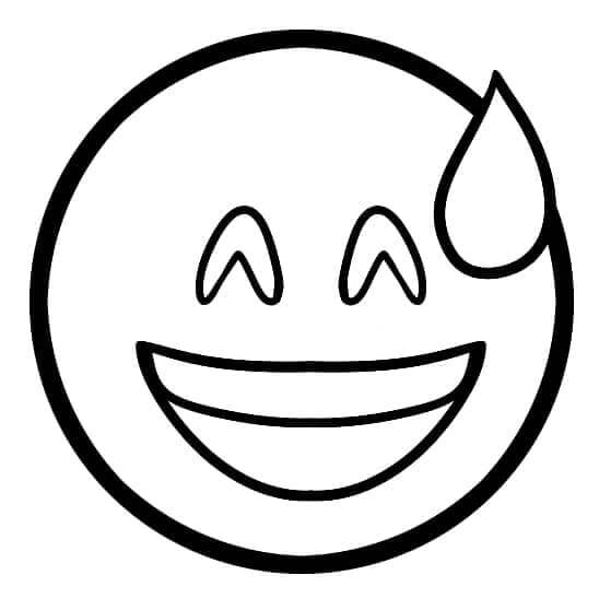 Emoji (6) Boyama Sayfası