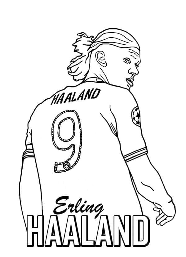 Erling Haaland Boyama Sayfaları