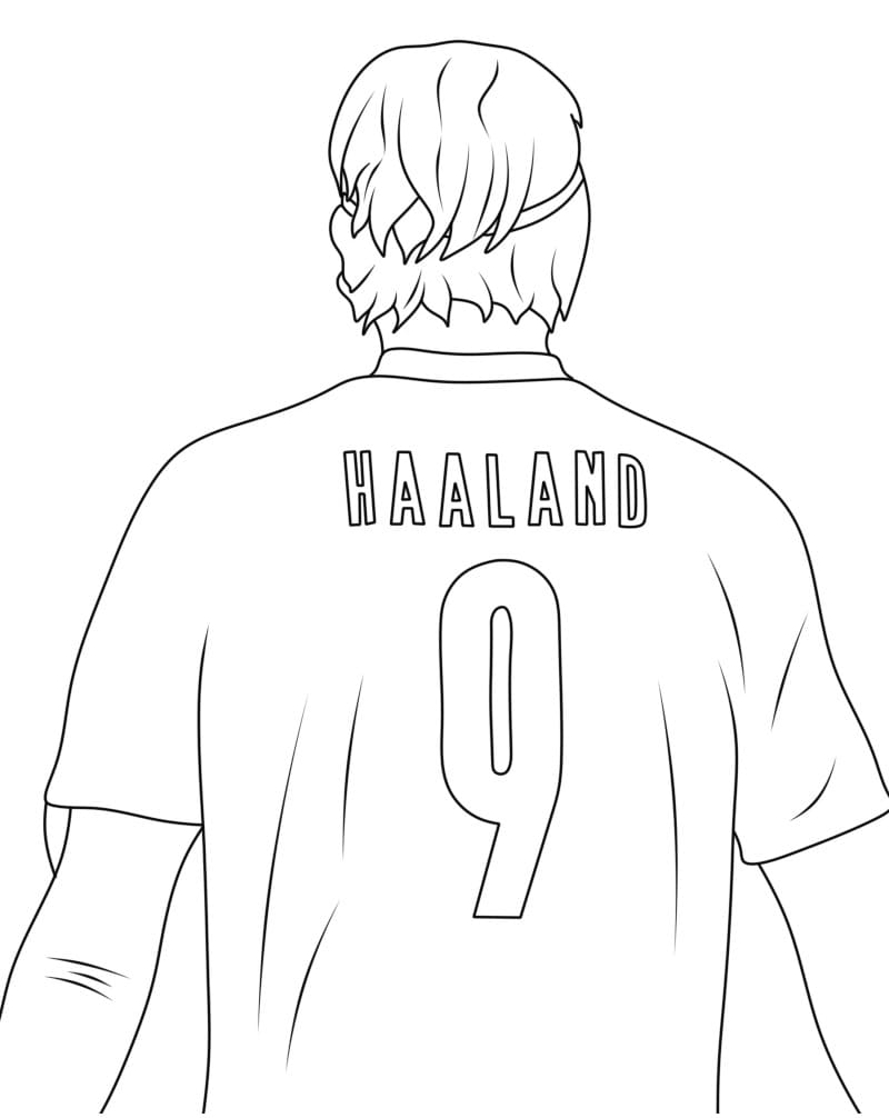 Erling Haaland Bedava Boyama Sayfası