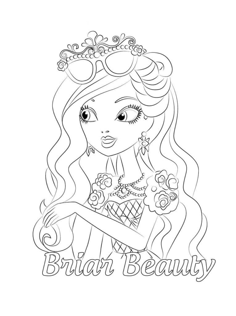 Ever After High ücretsiz yazdırılabilir Boyama Sayfası
