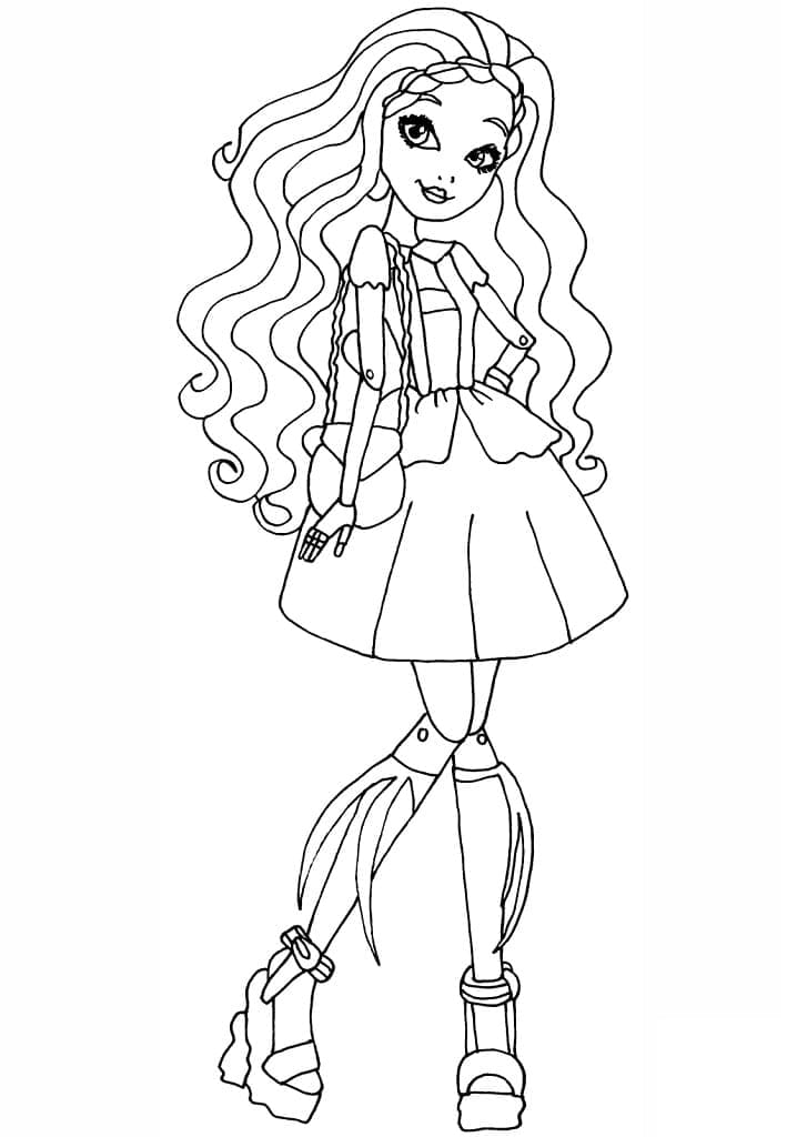 Ever After High yazdırılabilir görsel Boyama Sayfası