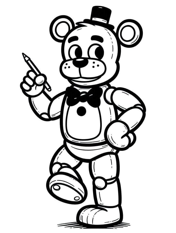 FNAF Bedava Boyama Sayfası