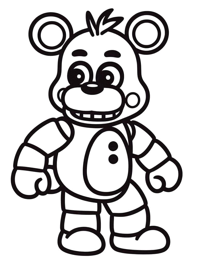 FNAF Boyama İçin Boyama Sayfası