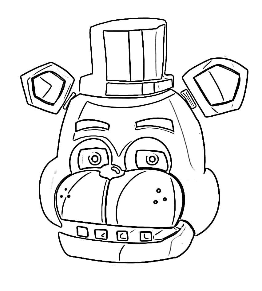 FNAF Yazdırılabilir Resim Boyama Sayfası