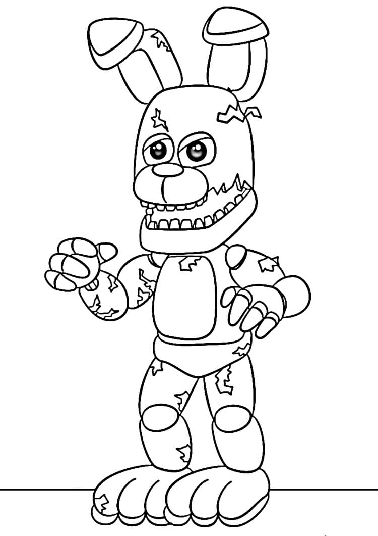 FNAF Yazdırılabilir Boyama Sayfası