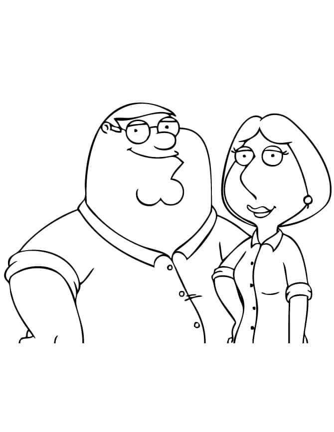 Family Guy Çizgi Boyama Sayfası
