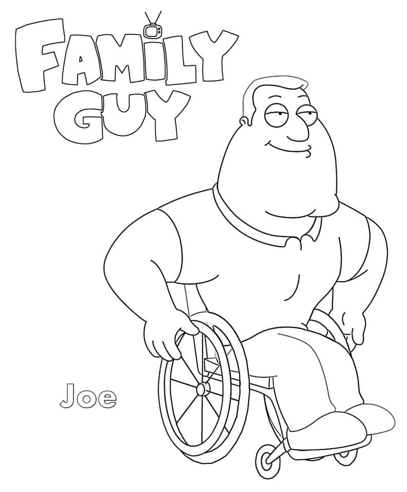 Family Guy Yazdırılabilir Ücretsiz Boyama Sayfası