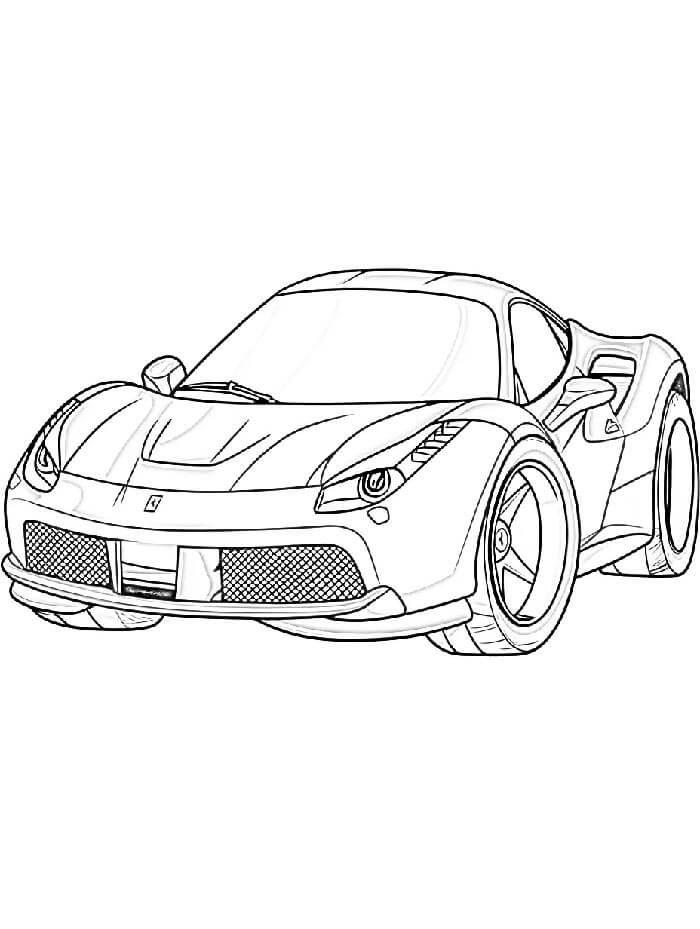 Ferrari Boyama Sayfaları
