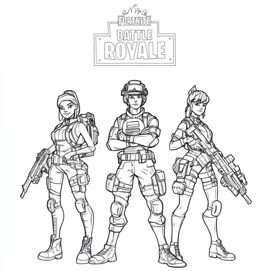 Fortnite (4) Boyama Sayfası