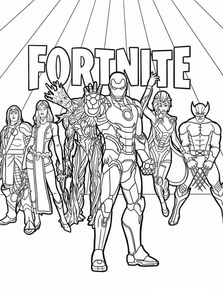 Fortnite (9) Boyama Sayfası