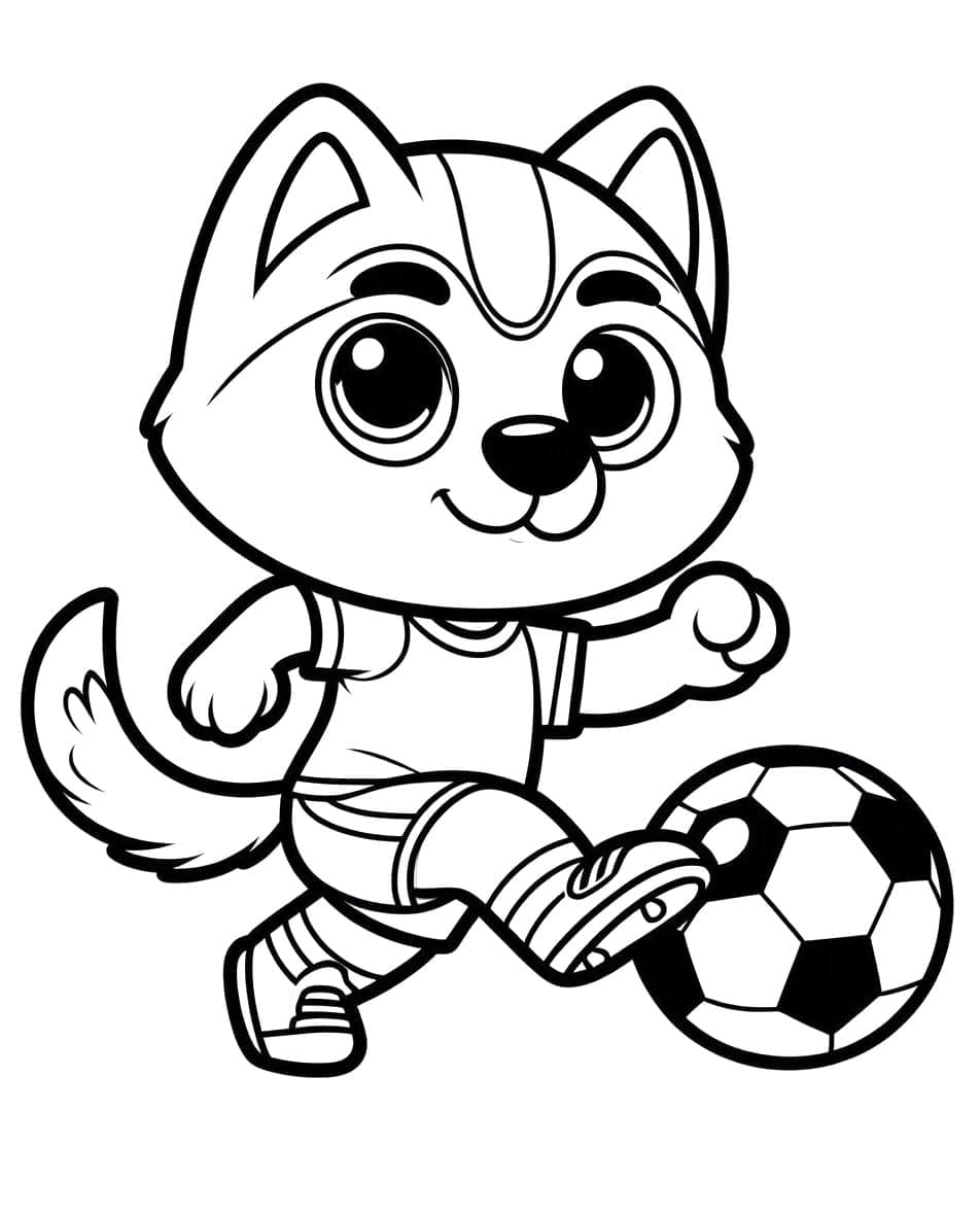 Futbol (4) Boyama Sayfası