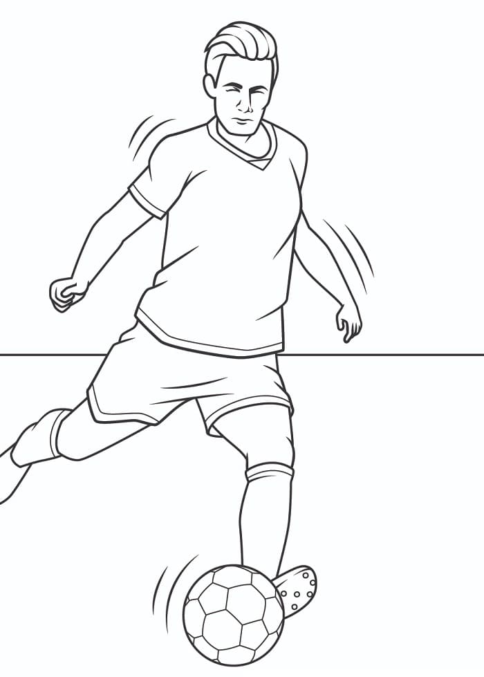 Futbol Bedava Boyama Sayfası