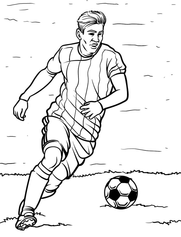 Futbol Boyama Boyama Sayfası