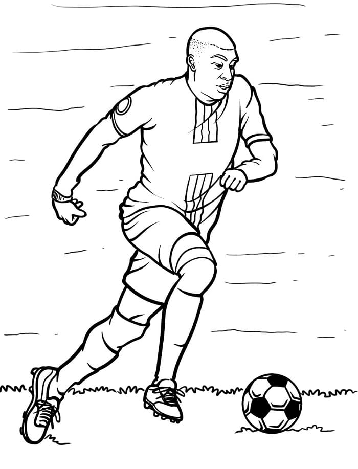 Futbol Görseli Boyama Sayfası
