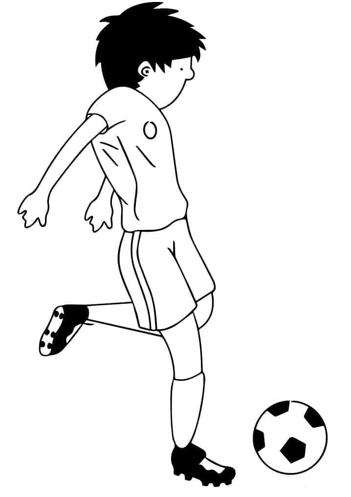 Futbol Ücretsiz Görsel Boyama Sayfası
