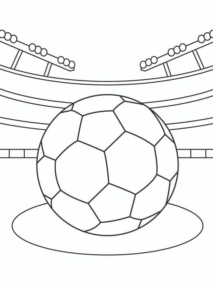 Futbol Ücretsiz Yazdırılabilir Boyama Sayfası