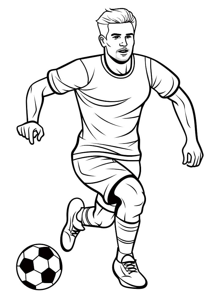 Futbol Yazdır Boyama Sayfası