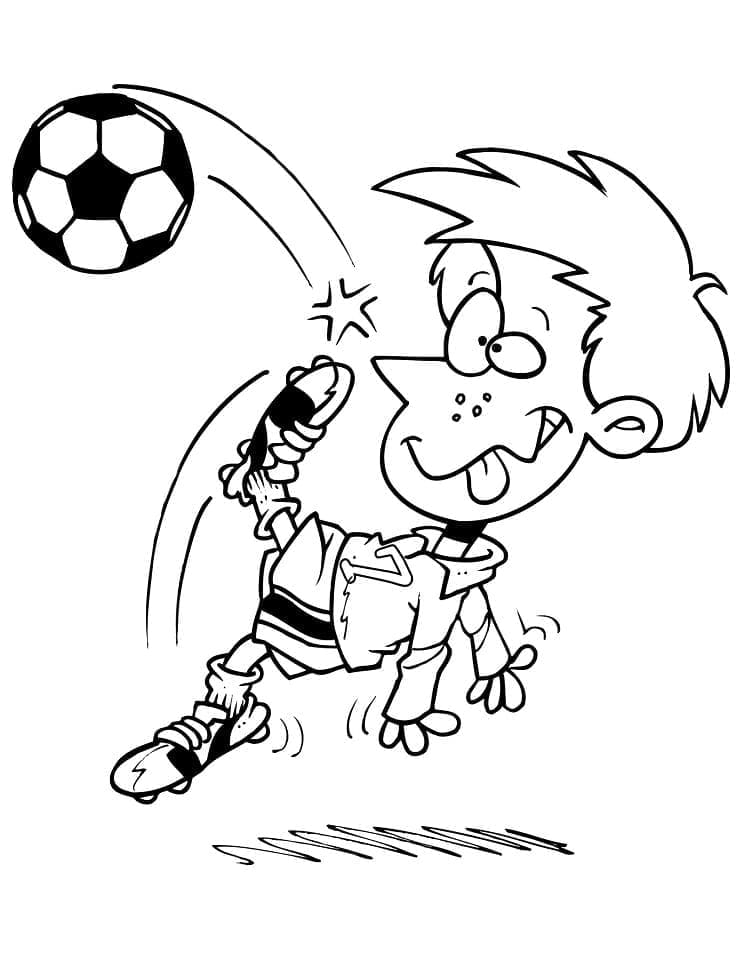 Futbol Yazdırılabilir Görsel Boyama Sayfası