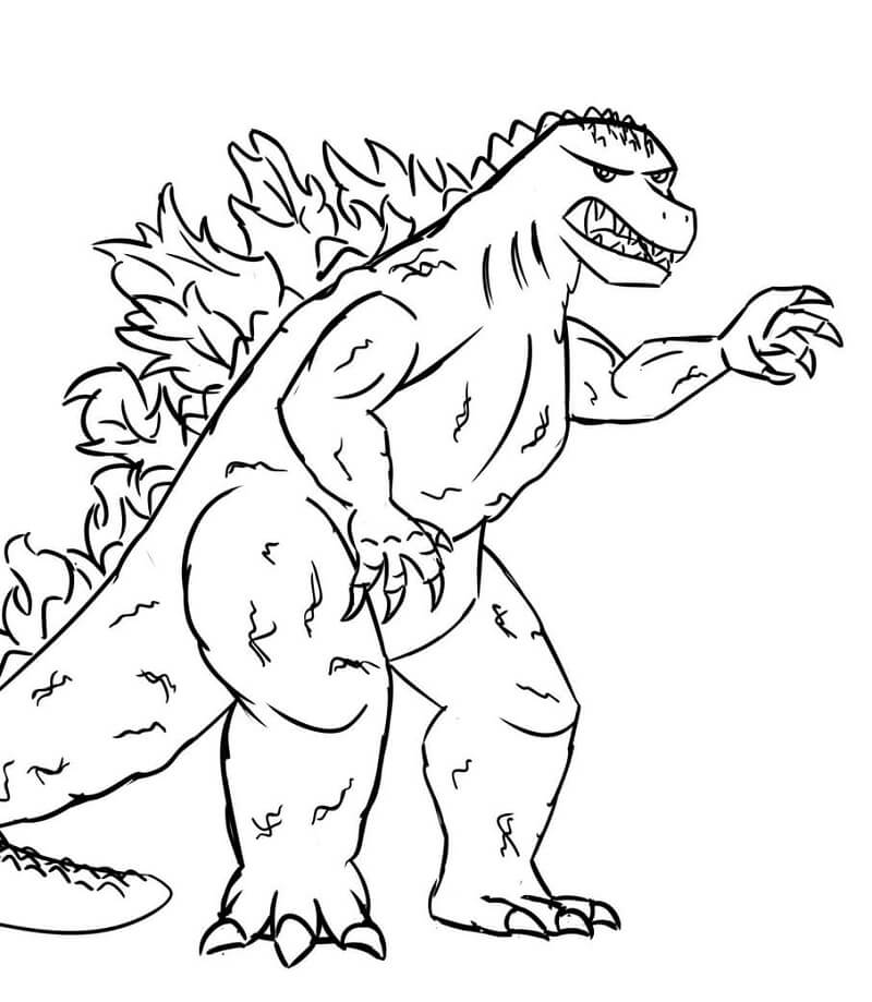 Godzilla (11) Boyama Sayfası