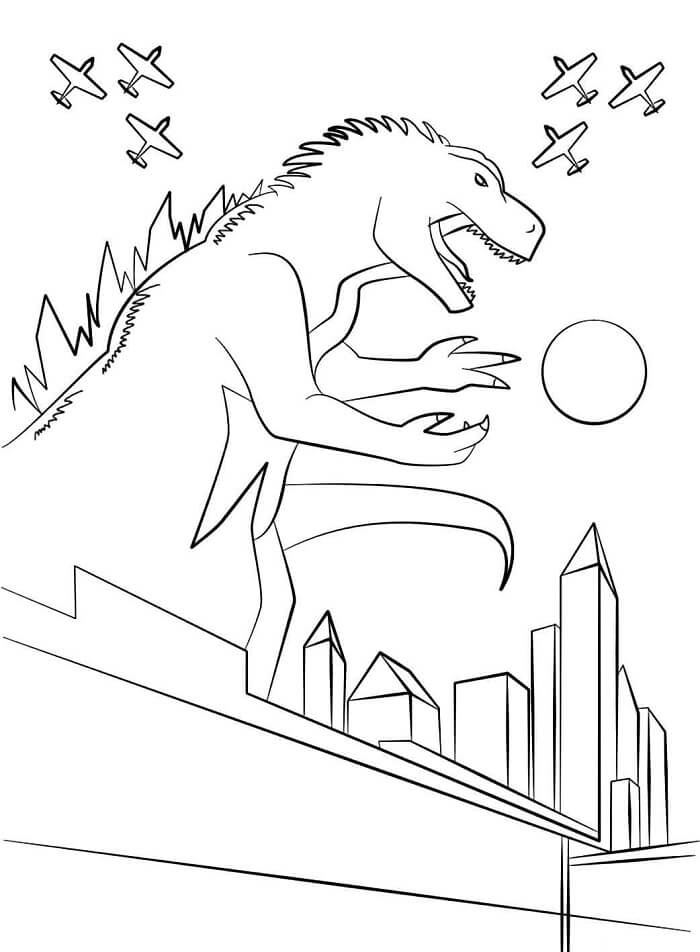Godzilla (12) Boyama Sayfası