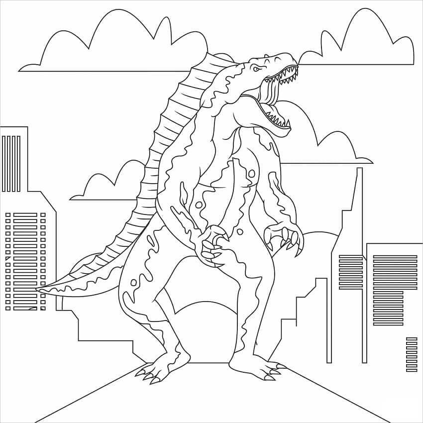 Godzilla (14) Boyama Sayfası