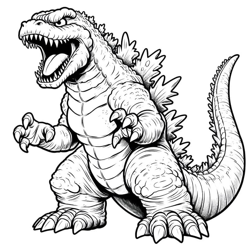 Godzilla (16) Boyama Sayfası