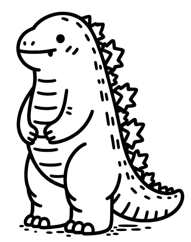 Godzilla (3) Boyama Sayfası