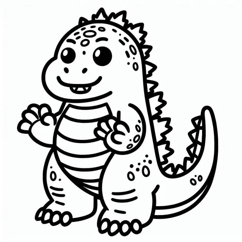 Godzilla (6) Boyama Sayfası