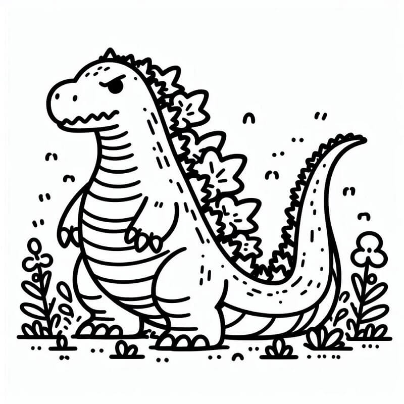 Godzilla (7) Boyama Sayfası
