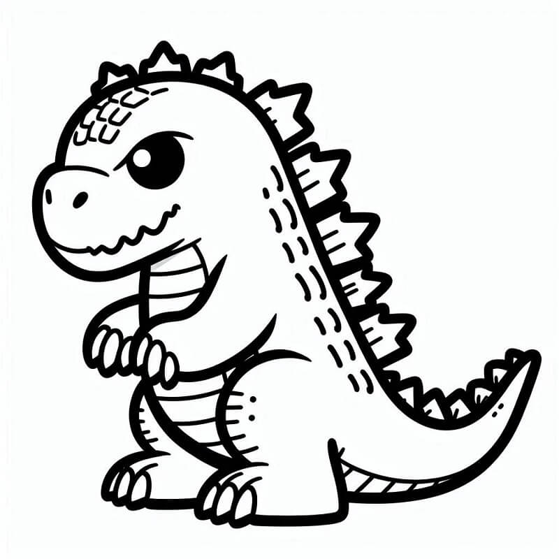 Godzilla (8) Boyama Sayfası