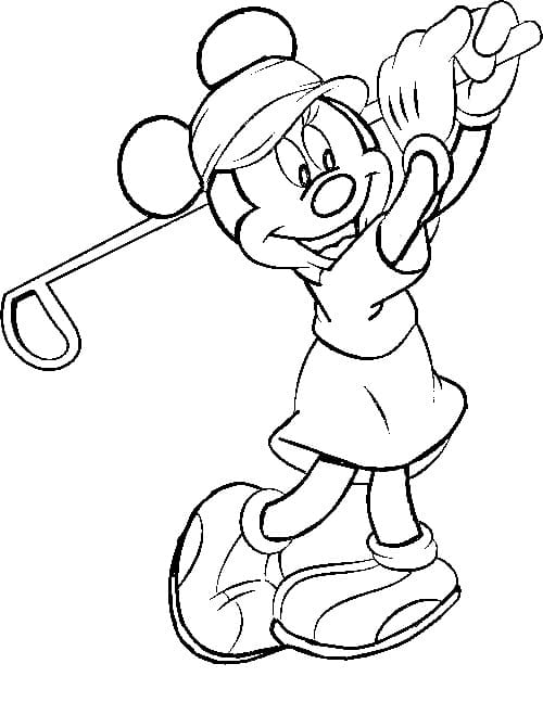Golf Ücretsiz Boyama Sayfası