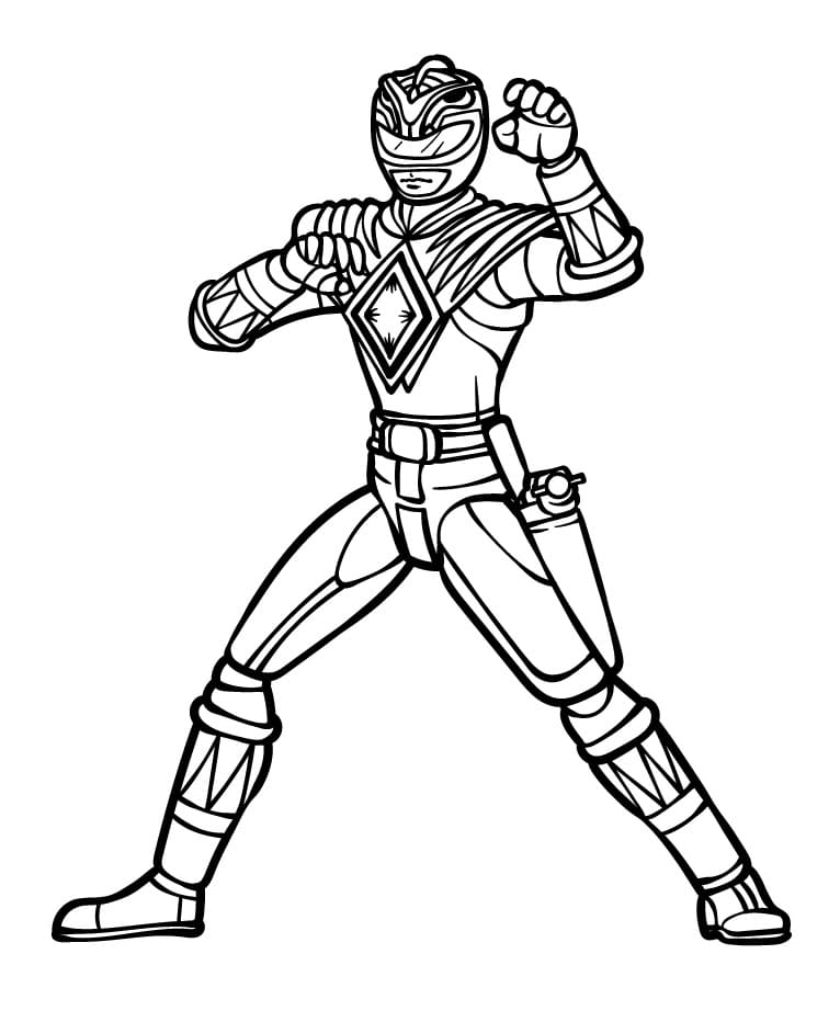Güçlü Power Rangers Boyama Sayfası