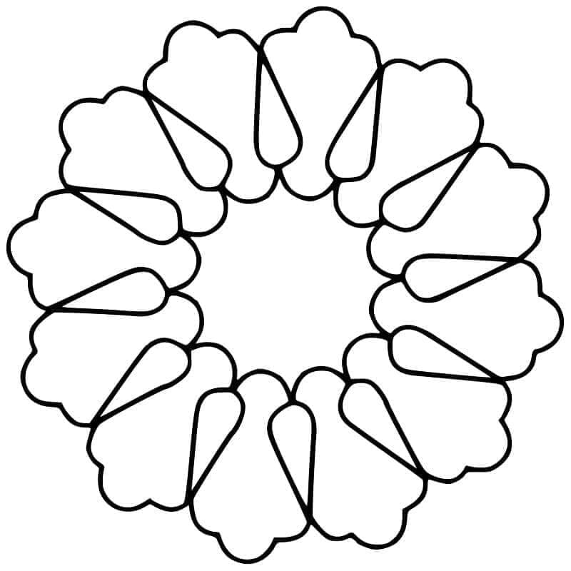 Güzel Mandala Boyama Sayfası
