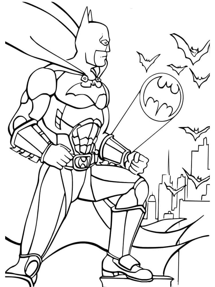 Harika Batman Boyama Sayfası