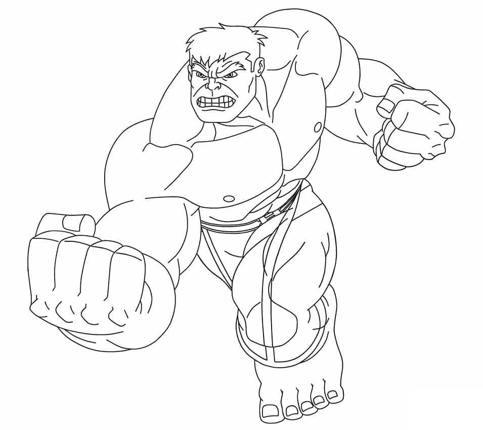 Harika Hulk Boyama Sayfası