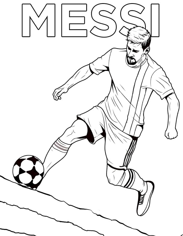 Harika Lionel Messi Boyama Sayfası
