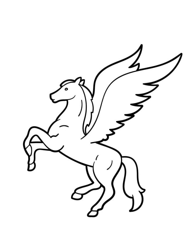 Harika Pegasus Boyama Sayfası