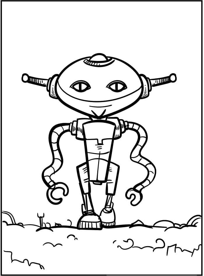 Harika Robot Boyama Sayfası