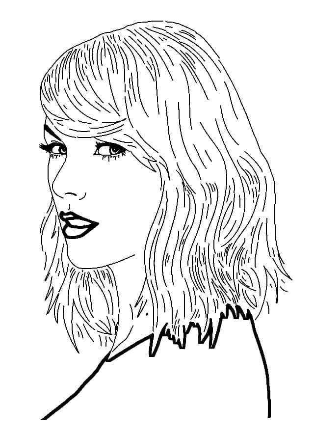 Harika Taylor Swift Boyama Sayfası