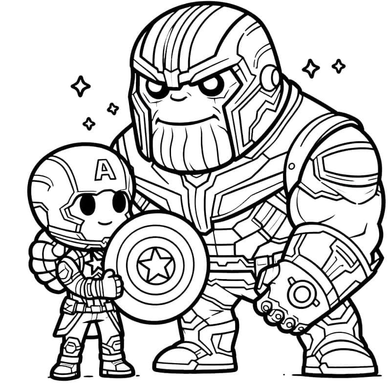 Harika Thanos Boyama Sayfası