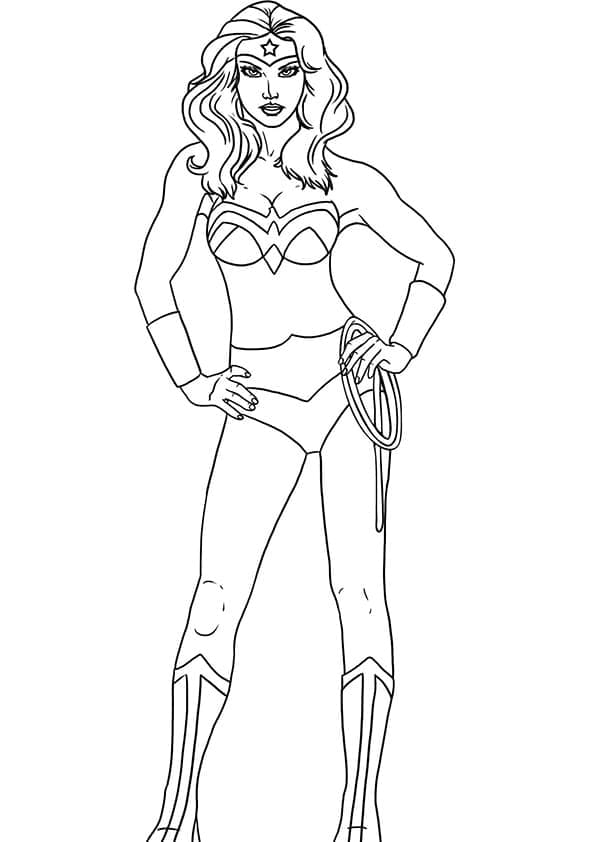 Harika Wonder Woman Boyama Sayfası